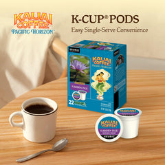 Kauai Coffee recyclable pods for Keurig, eco-friendly option without compromising taste.