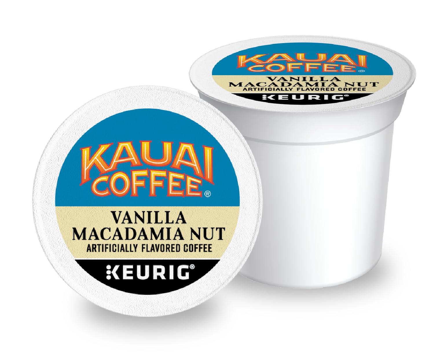 Aroma-drenched steam rising from Kauai Vanilla Macadamia Nut, inviting a relaxing coffee break.