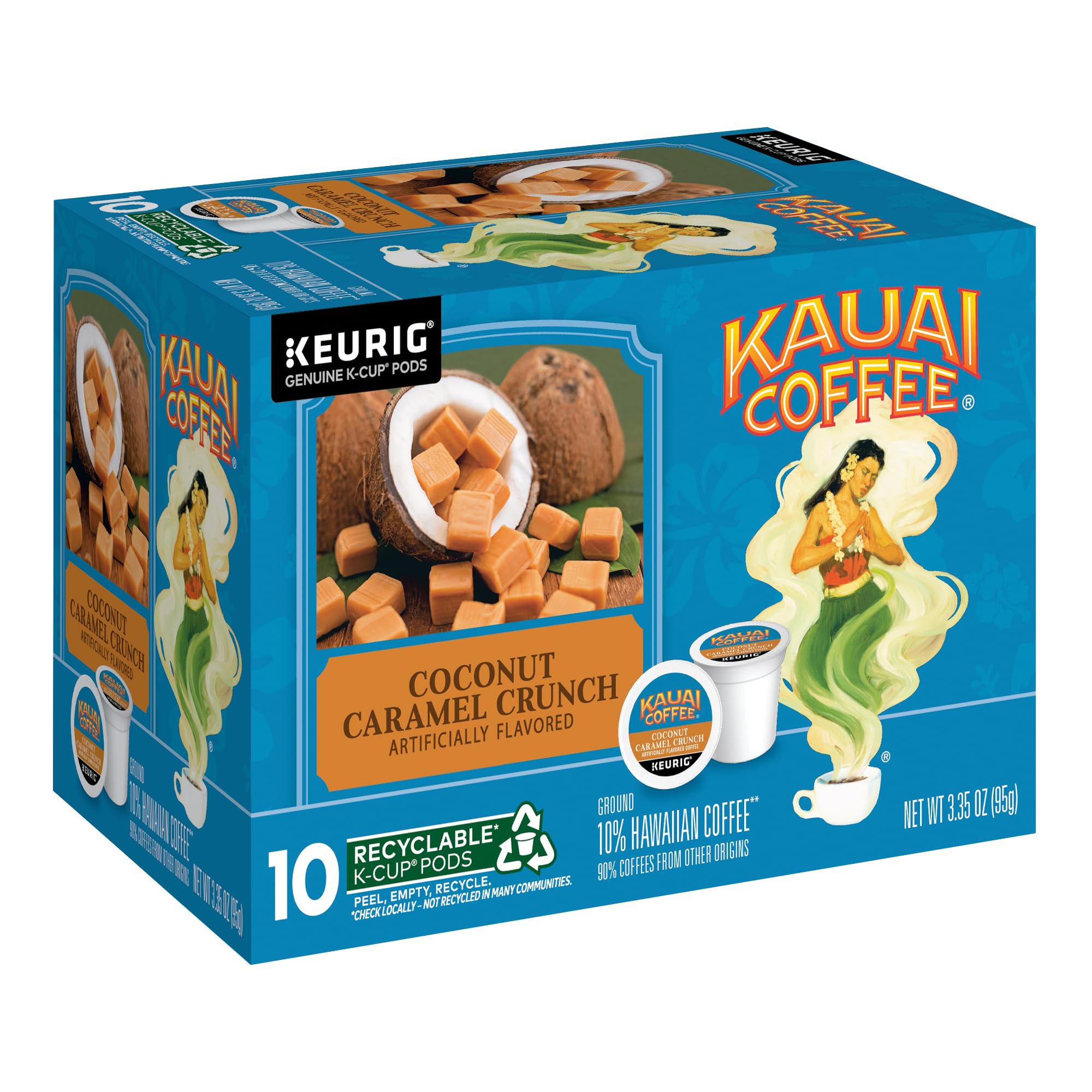 Kauai Coffee Vanilla Macadamia Nut pod offering comforting nutty aroma