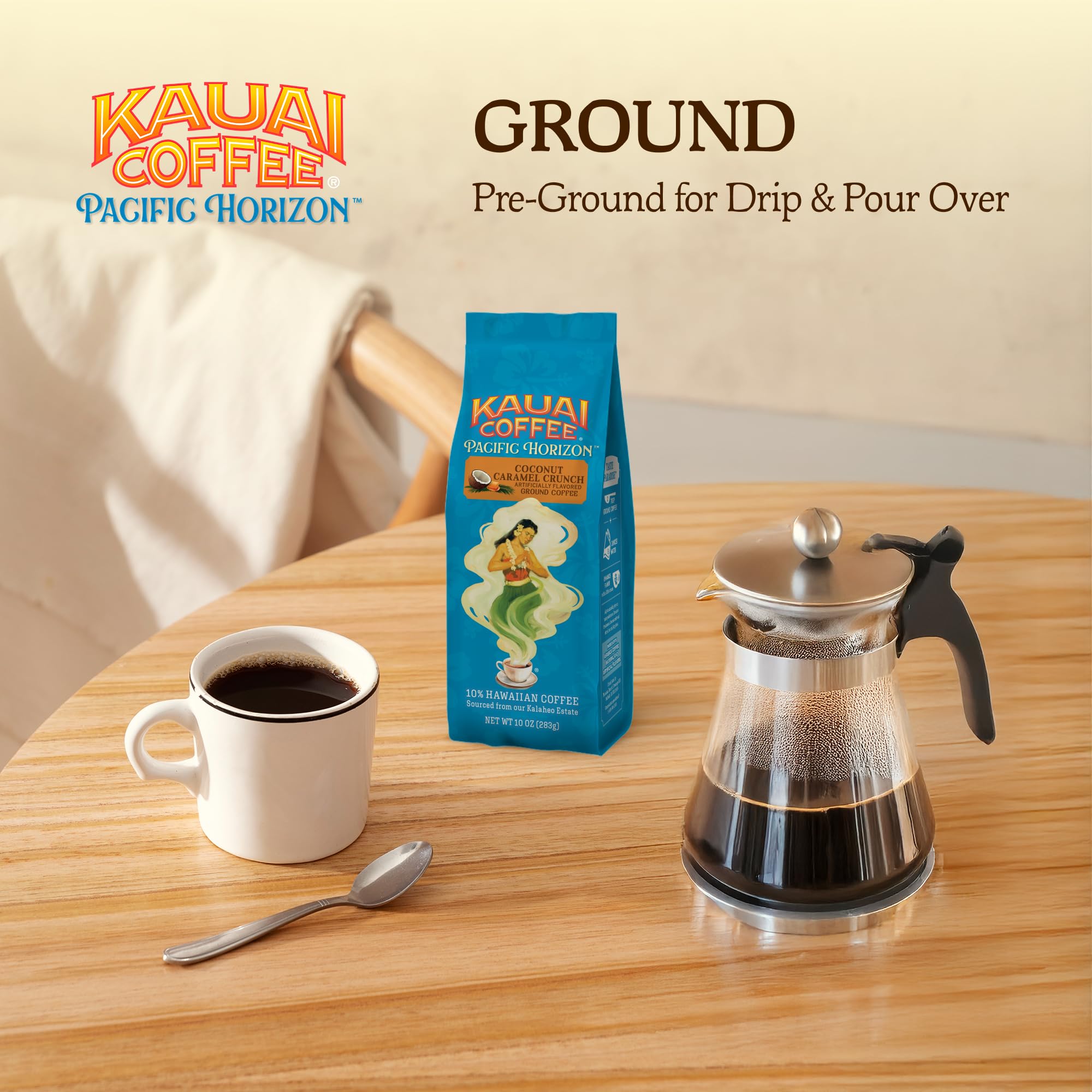 Kauai Coffee volcanic soil farm-batch beans reflect island terroir.