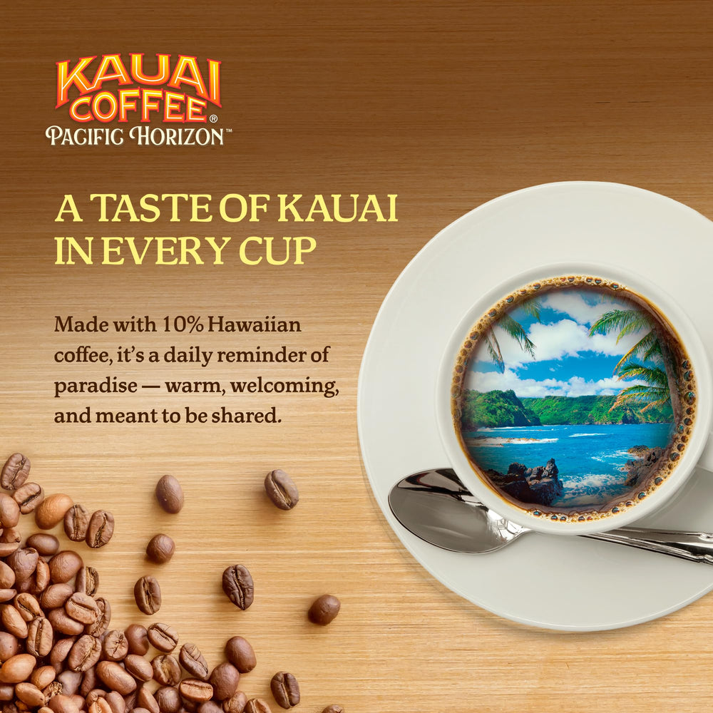 Kauai Coffee Wailua Falls Medium Roast pod for balanced, smooth mornings.