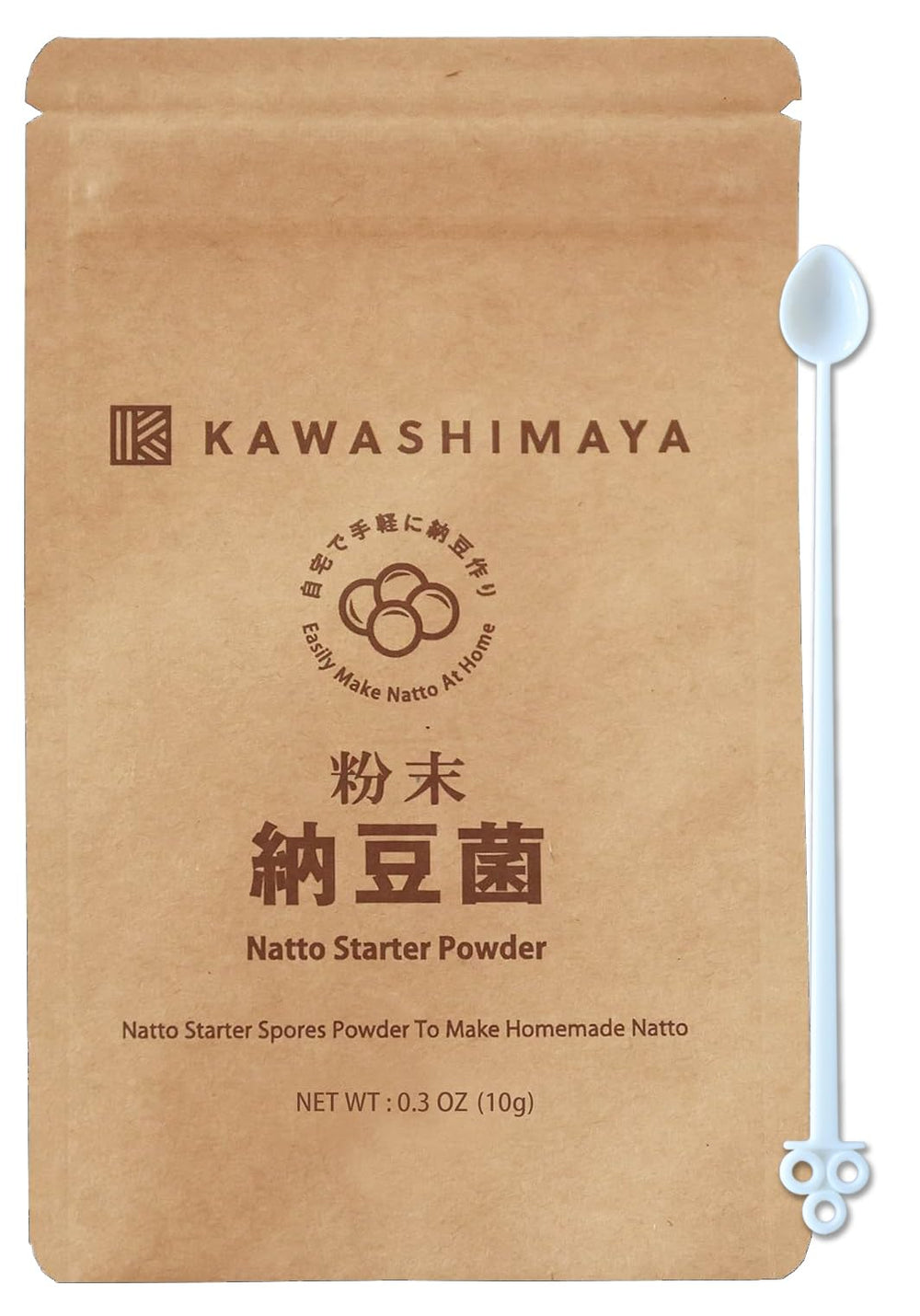 KAWASHIMAYA natto starter spores 0.1 oz for home fermentation