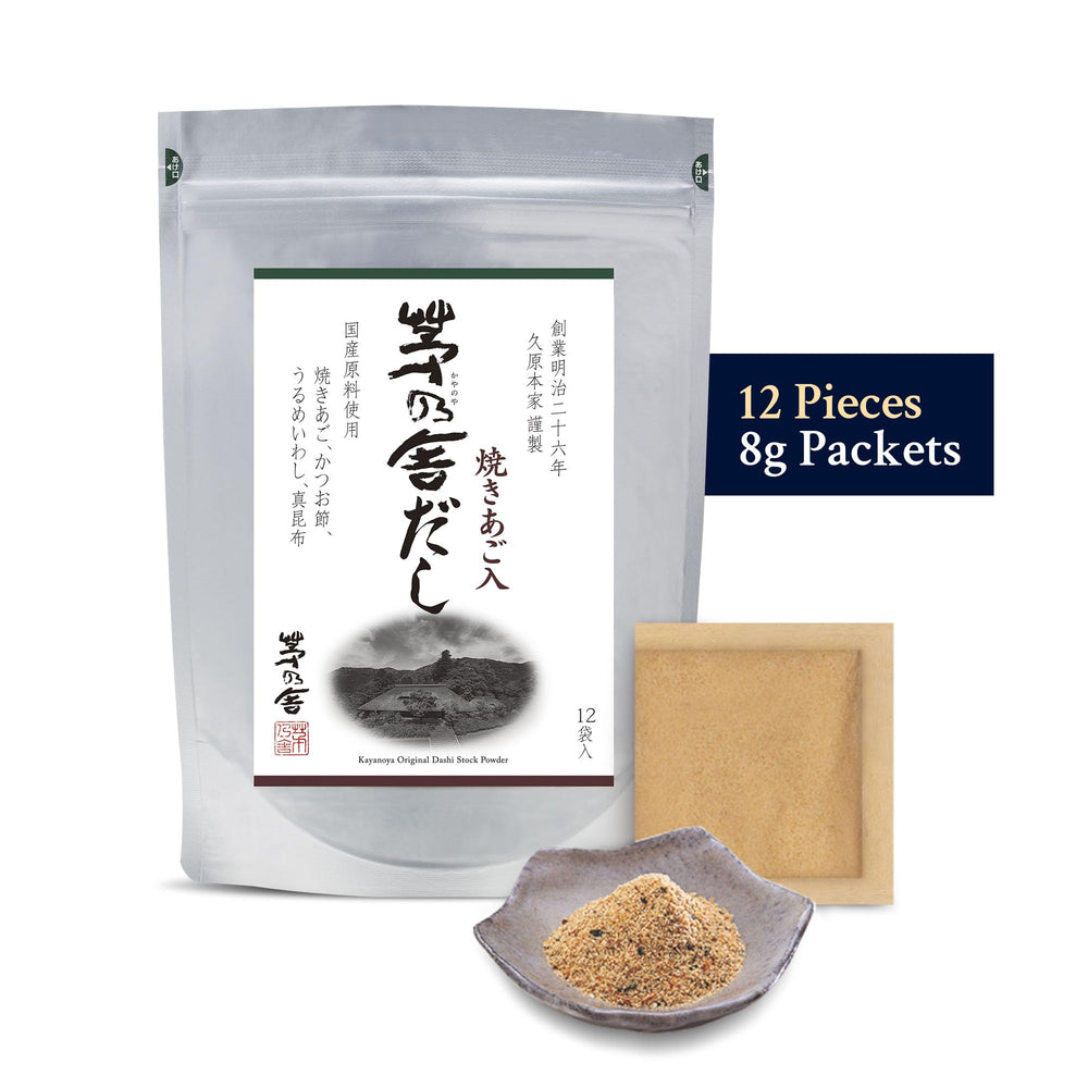 Kayanoya Dashi 12-pack packaging emphasizes convenient weekly use.