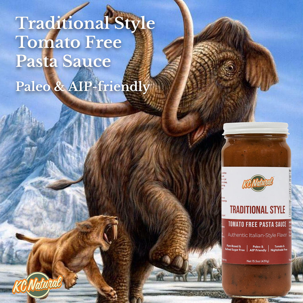 KC Natural Tomato Free Pasta Sauce kitchen scene suggesting versatile, easy use.