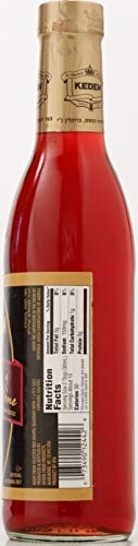 Kedem label shows no artificial colors or flavors in the bottle.