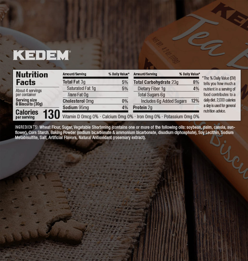 Close up of Kedem Orange Tea Biscuits showing crisp texture