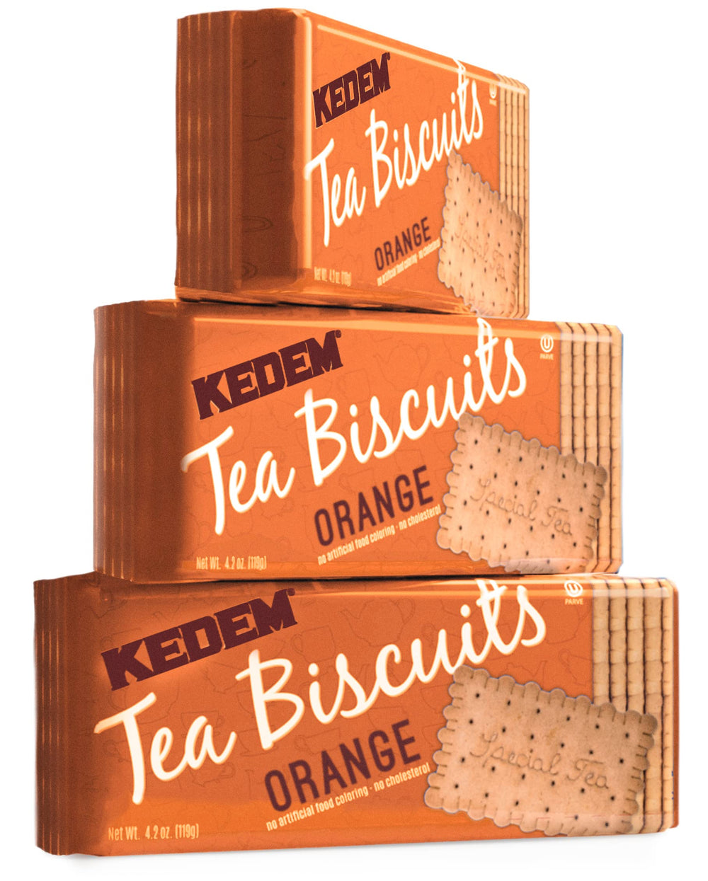 Kedem Orange Tea Biscuits package shown, ideal for dunking with tea or coffee