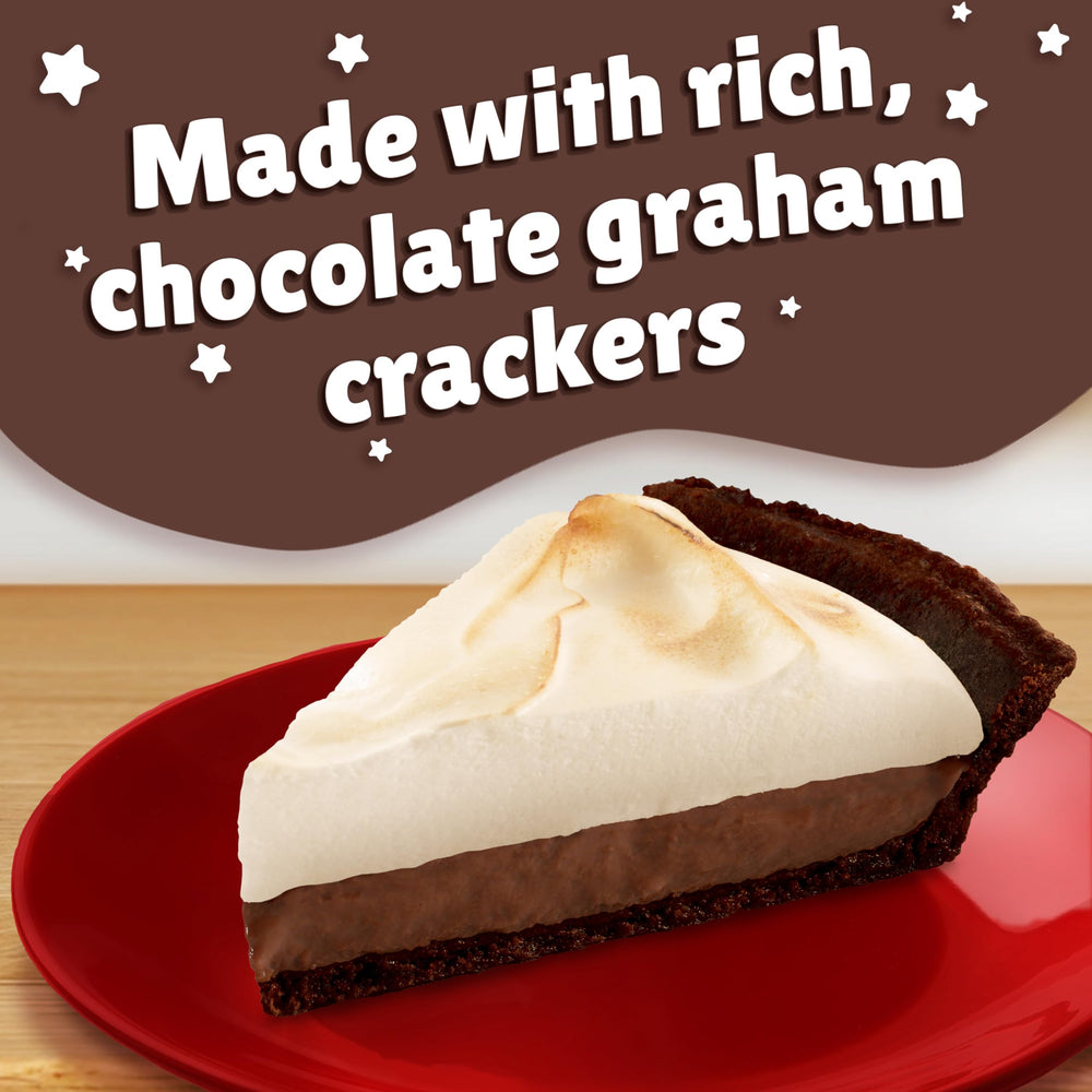 Keebler chocolate graham crumbs deliver a rich crust flavor.