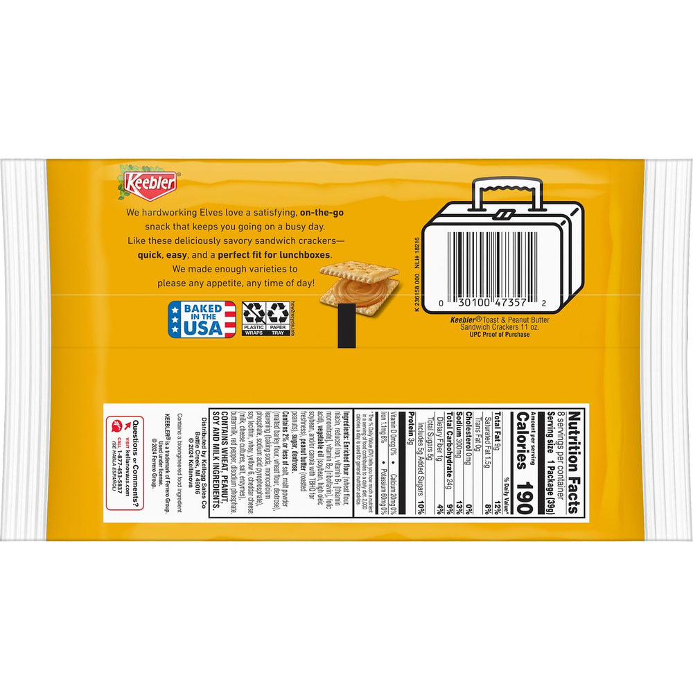 Keebler crackers on-the-go packaging is ready for lunches or commutes.