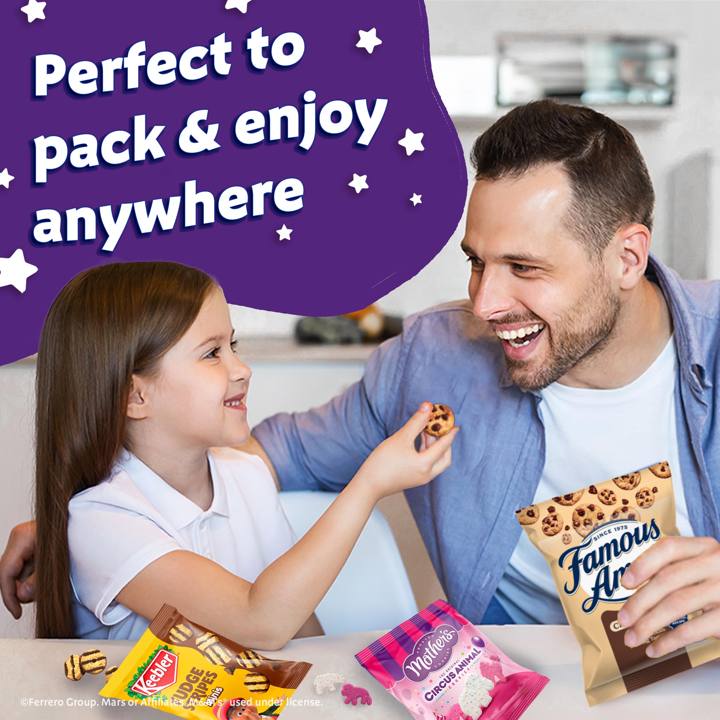 Keebler family snack time, great for lunchboxes.