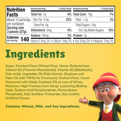 Keebler Fudge Deluxe Grahams bite shot inviting quick indulgence