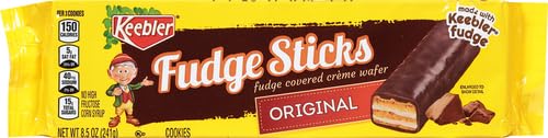 Keebler Fudge Sticks on a dish, ready for sharing.