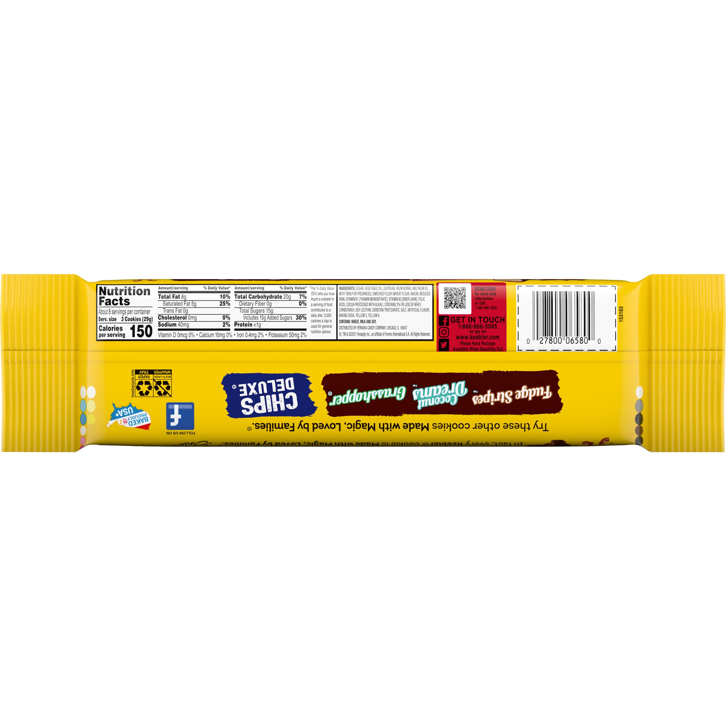 Keebler Fudge Sticks in a lunchbox for a sweet break.