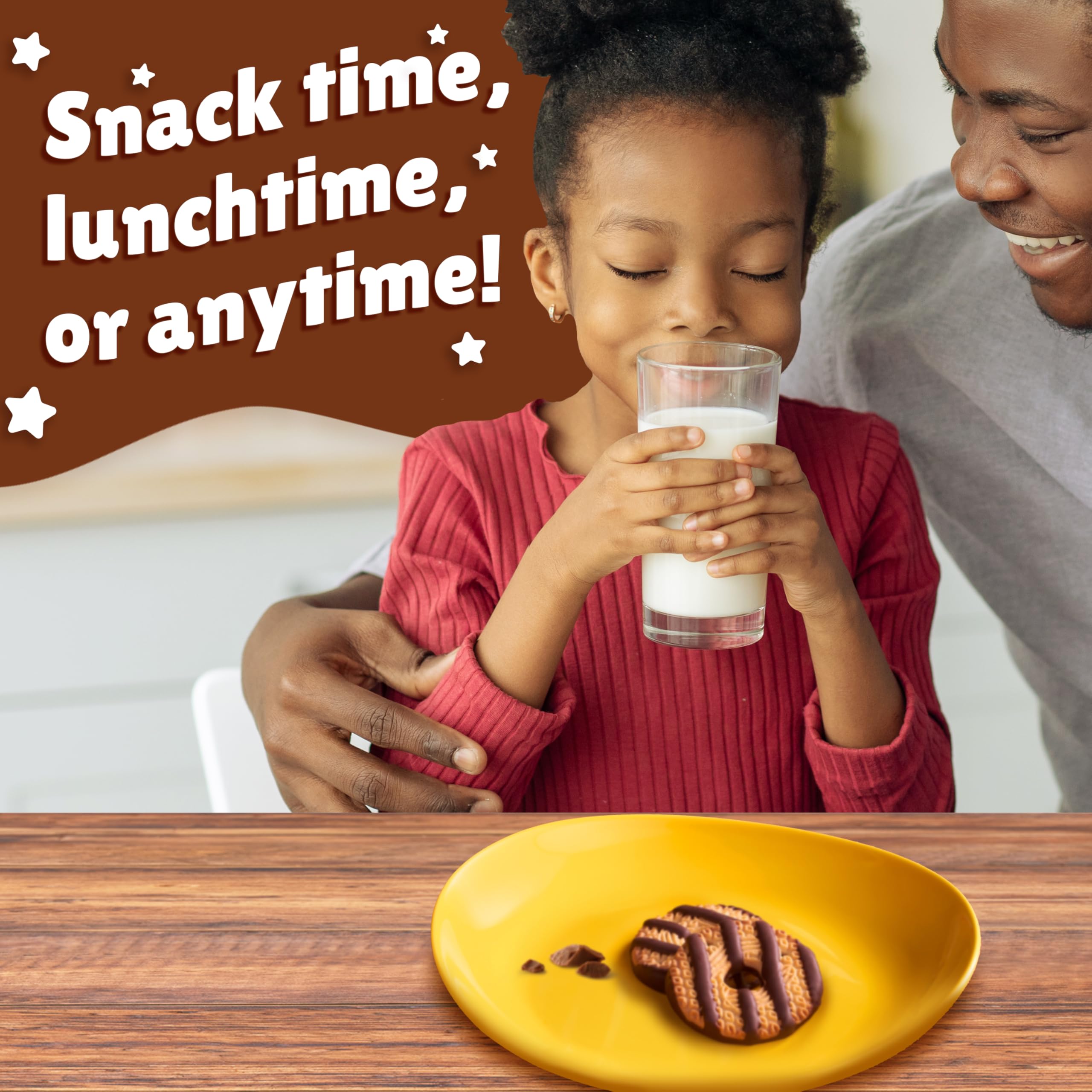 Keebler Fudge Stripes cookies beside a cup for a tea-time snack