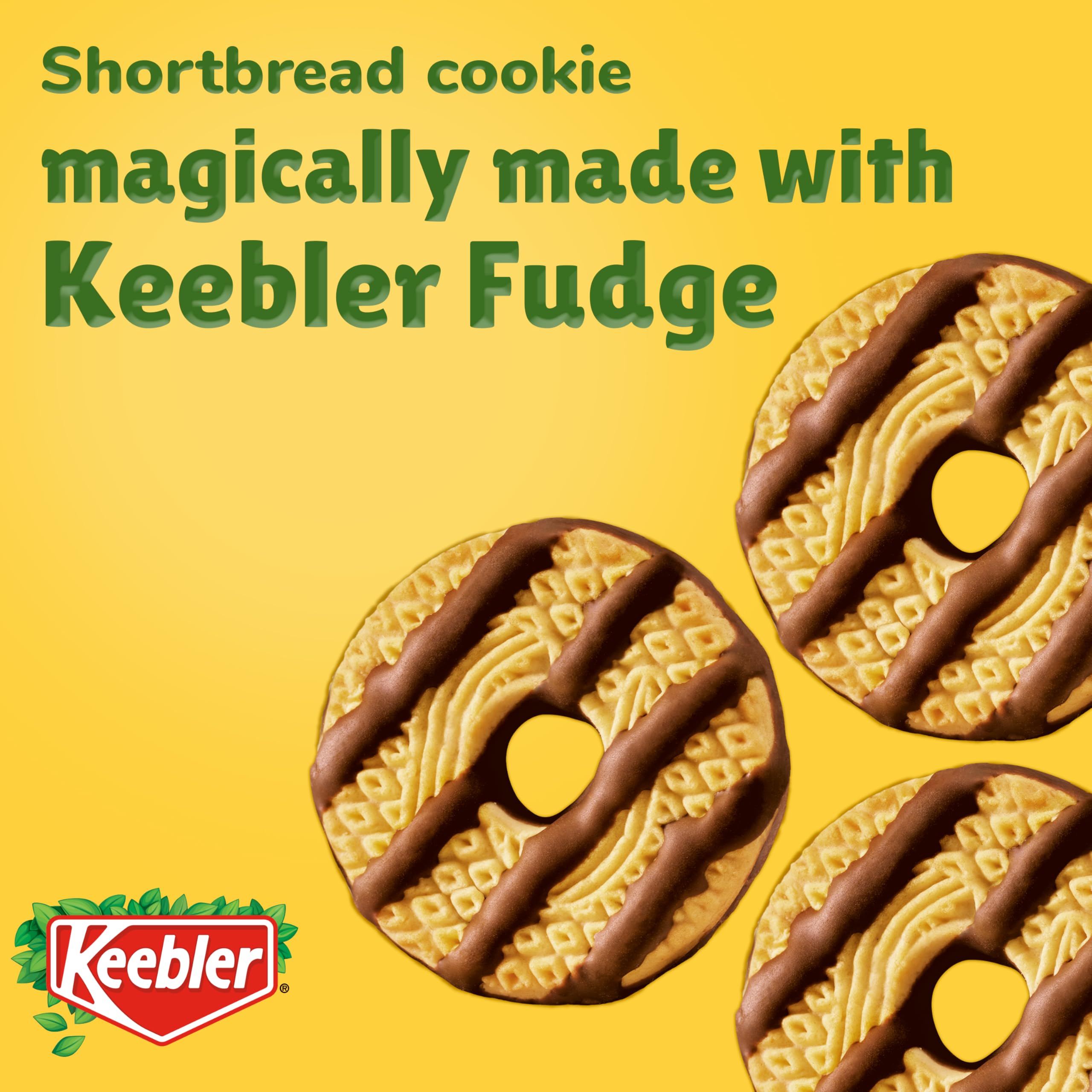 Keebler On-The-Go Fudge Stripes 12oz packaging emphasizes grab-and-go convenience.