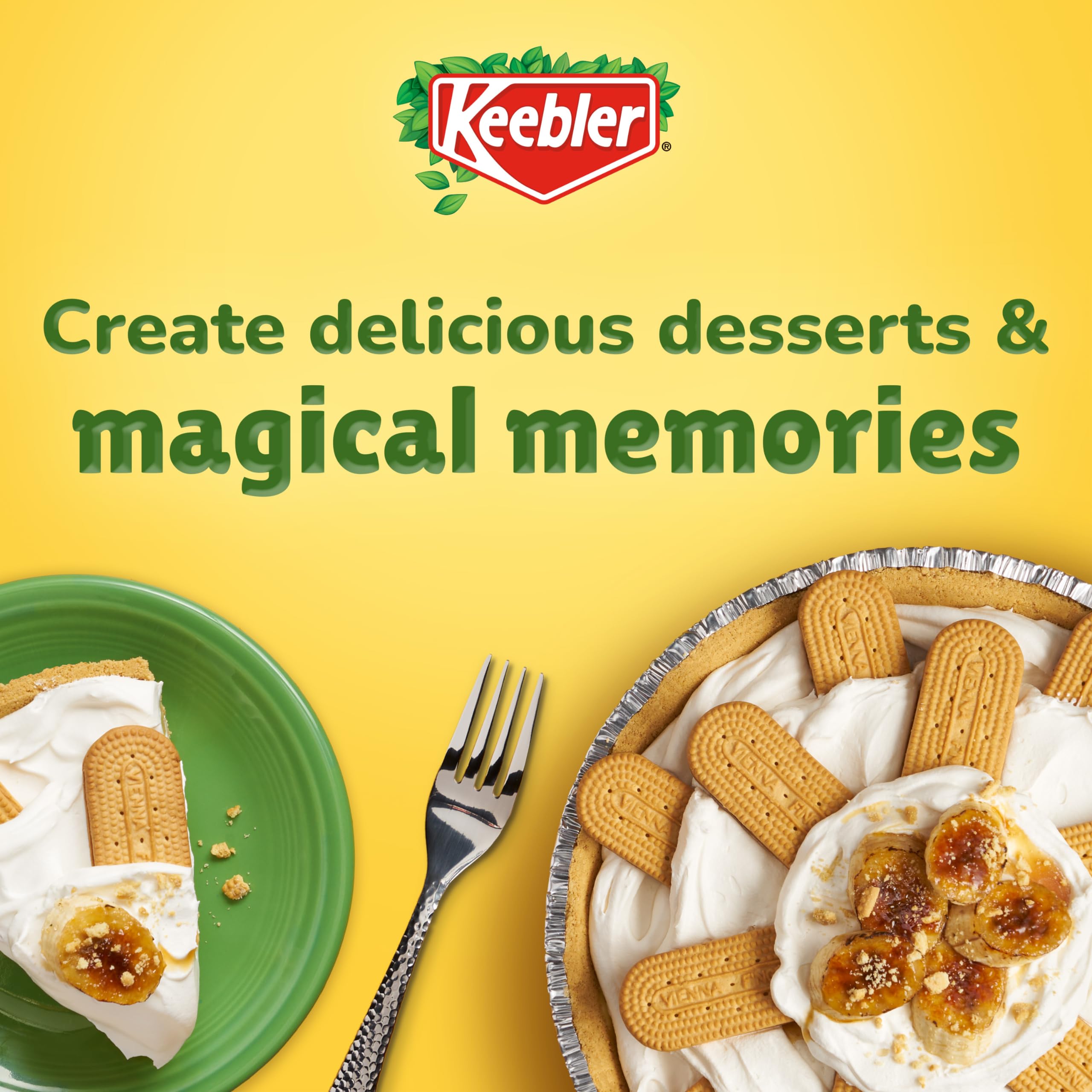 Keebler crust in tin packaging for easy transport and serving
