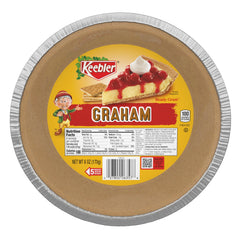 Keebler Ready Crust graham pie crust 9-inch in tin, ideal base for sweet pies
