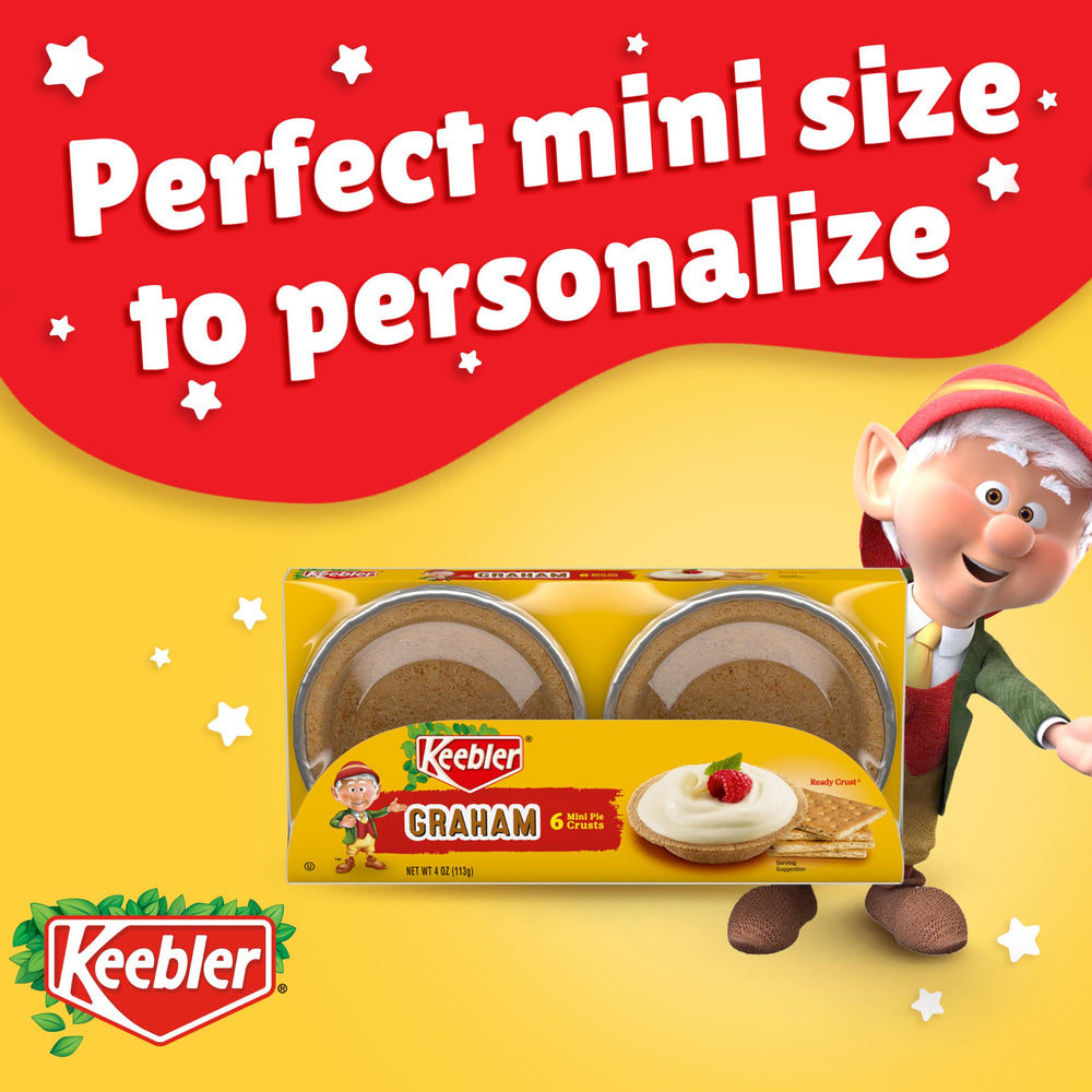 Keebler Ready Crust minis on a dessert platter for easy entertaining.