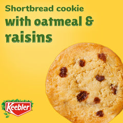 Keebler Sandies Oatmeal Raisin Cookies – raisins close-up, showcasing plump bites for tea time.