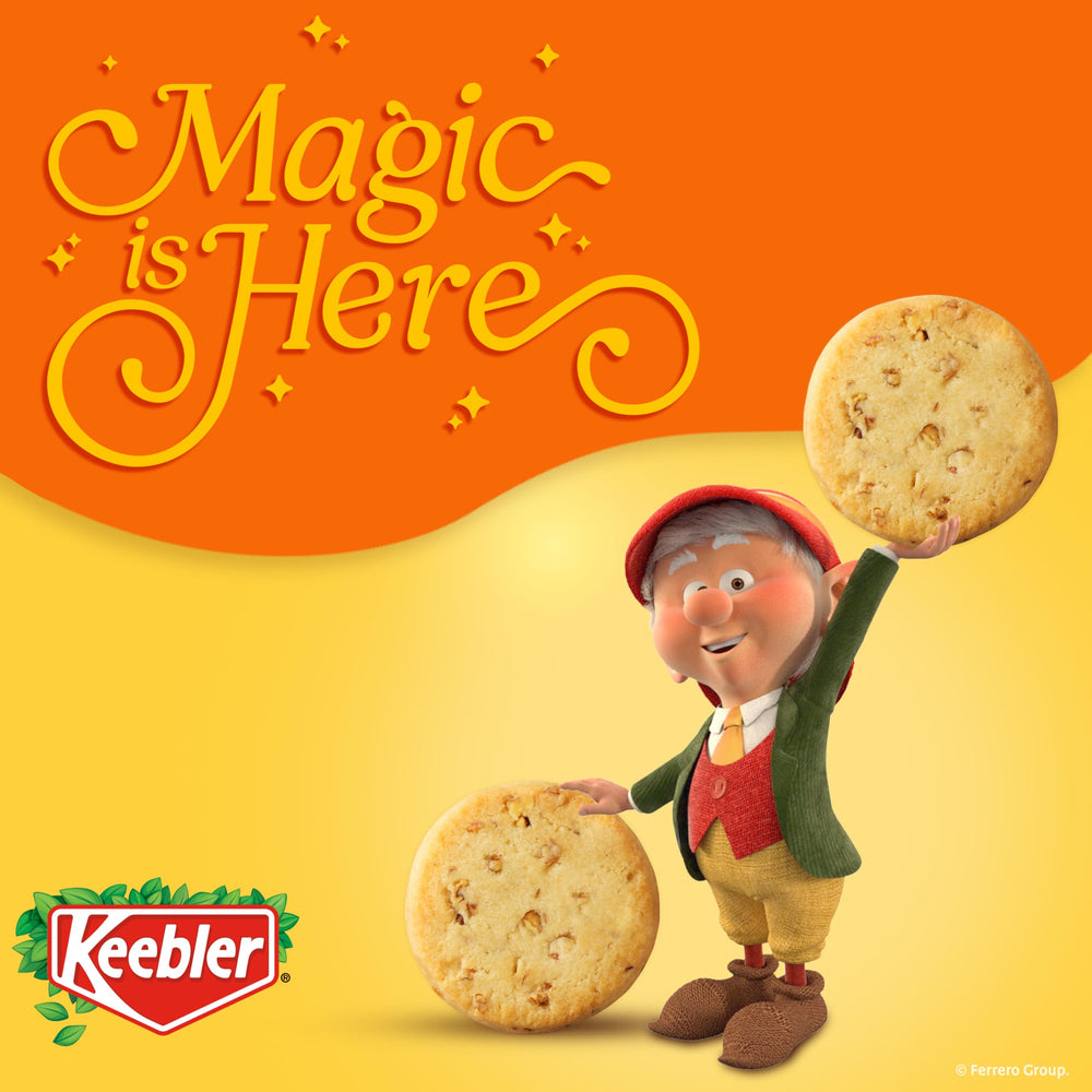 Keebler Sandies Pecan Shortbread stack, snack tray friendly and shareable.