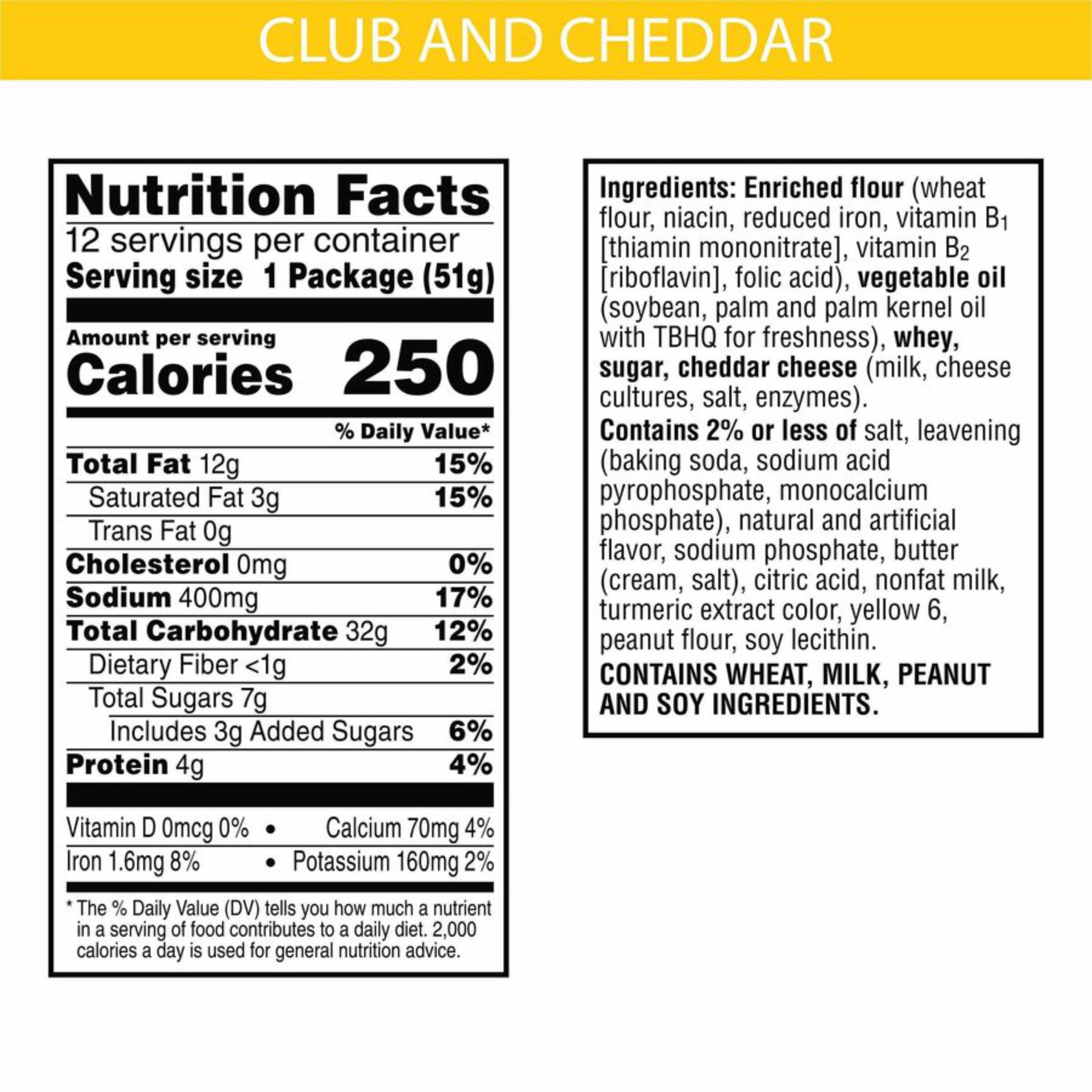 Keebler Sandwich Crackers individually wrapped portions ideal for lunchboxes