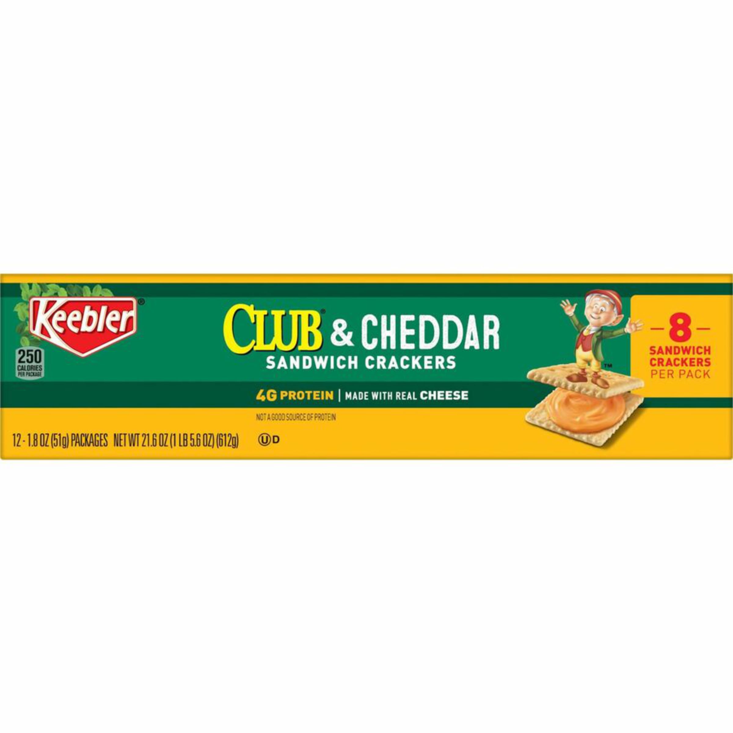 Keebler lunchbox-friendly snack with Club & Cheddar flavors