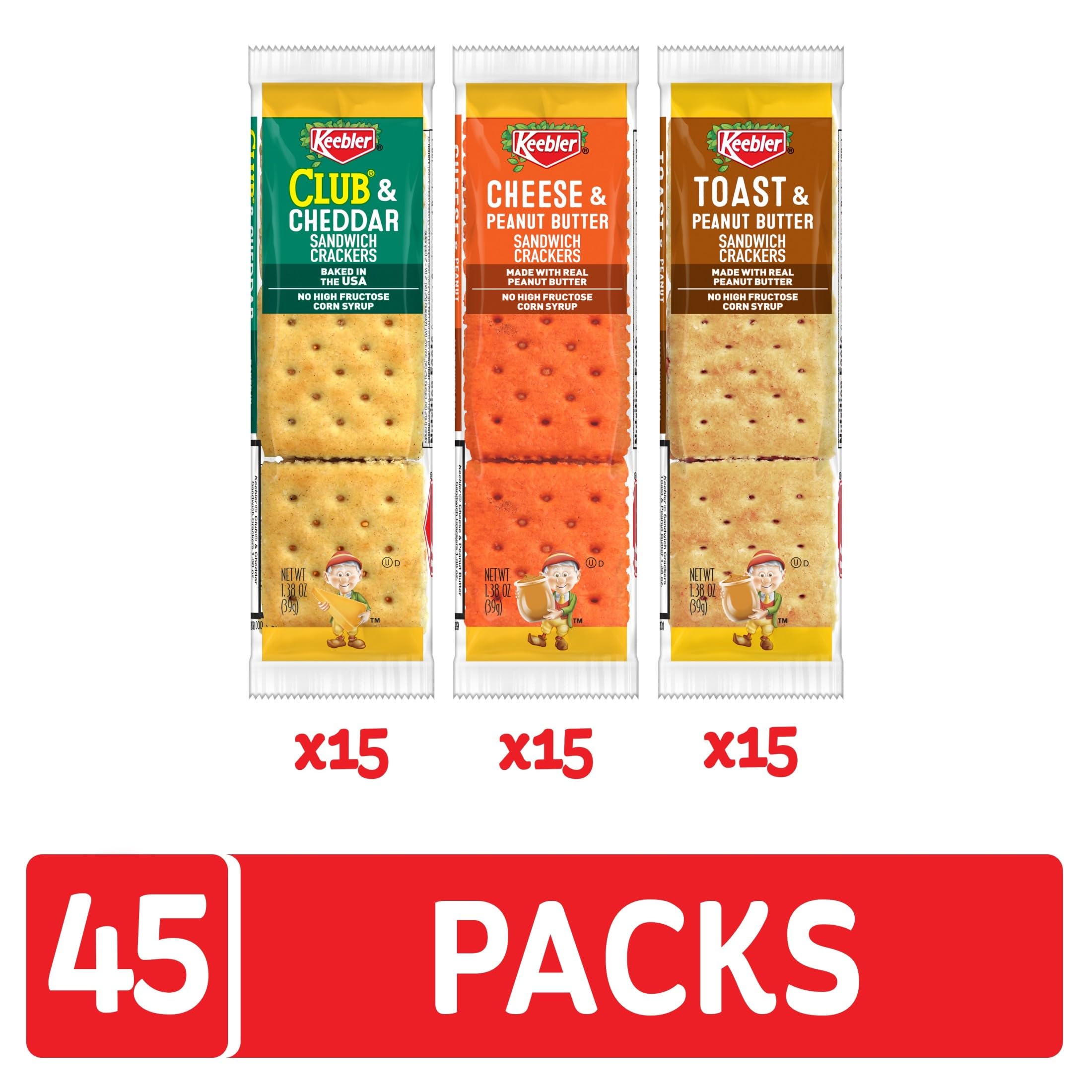 Keebler Toast and Peanut Butter crackers pair well with rich flavors.