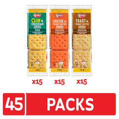 Keebler Toast and Peanut Butter crackers pair well with rich flavors.
