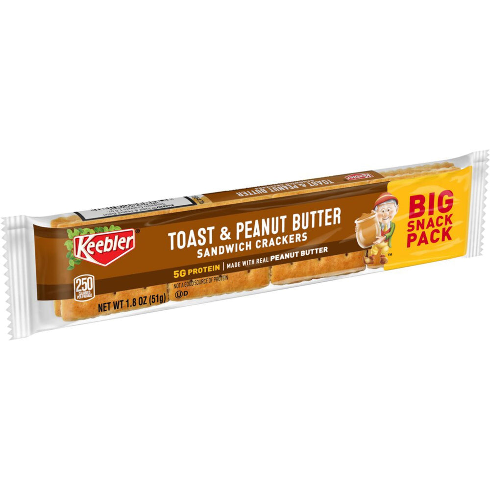 Serving plate with Keebler Toast and Peanut Butter Crackers