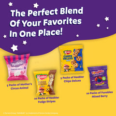 Keebler Variety Treats pack on table ready for kid-friendly lunchbox snacks.
