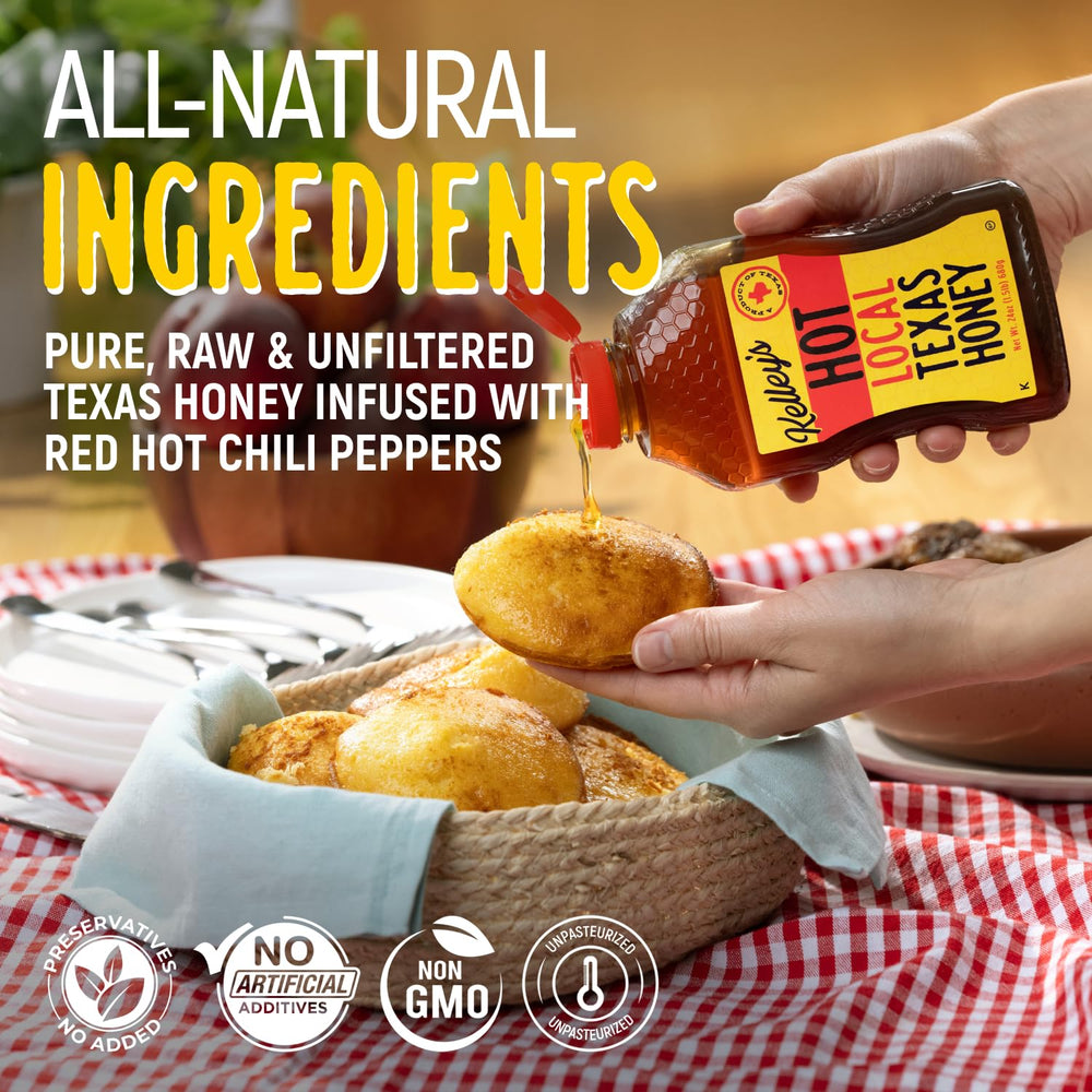 Kelley's Hot Honey pizza glaze adds bold flavor