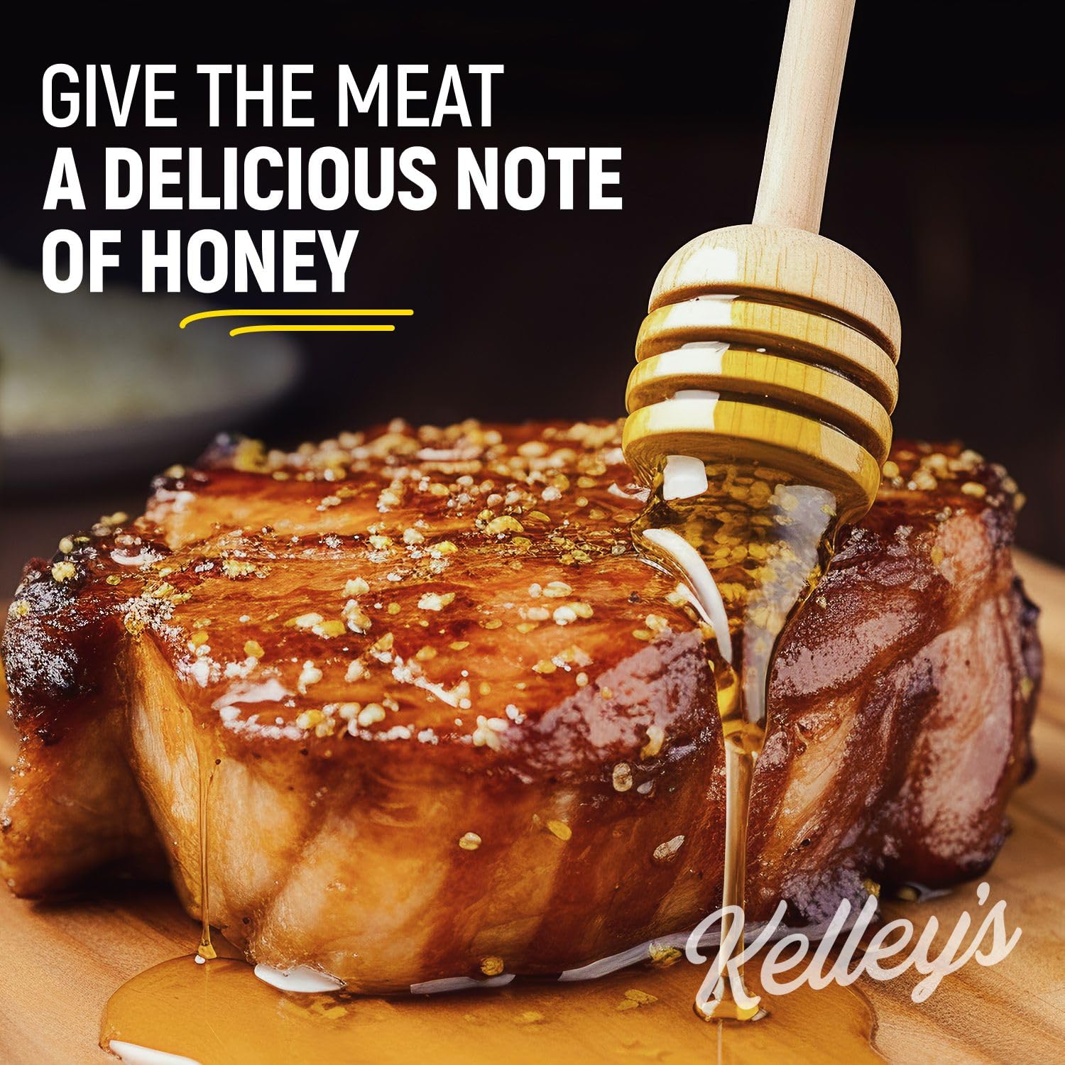 Kelleys Local Texas Honey used in dressings and marinades for flavor.