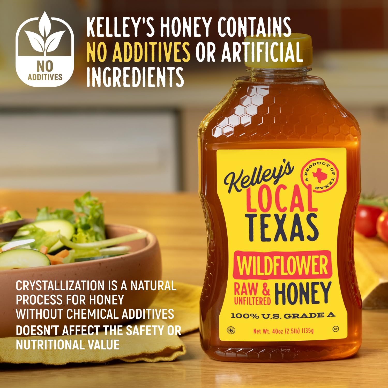 Aroma of wildflowers from Kelley’s honey enhances pastries.