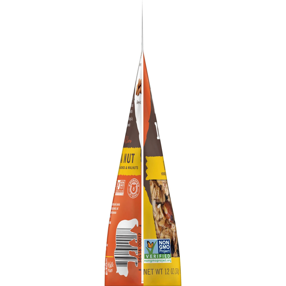 Kellogg's Bear Naked Banana Nut granola on-the-go pouch, snack anywhere.