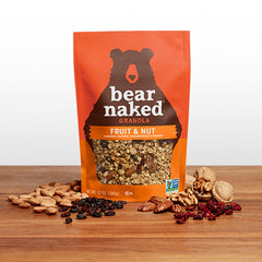 Kellogg's Bear Naked fruit and nut medley granola bowl ready to pour over breakfast