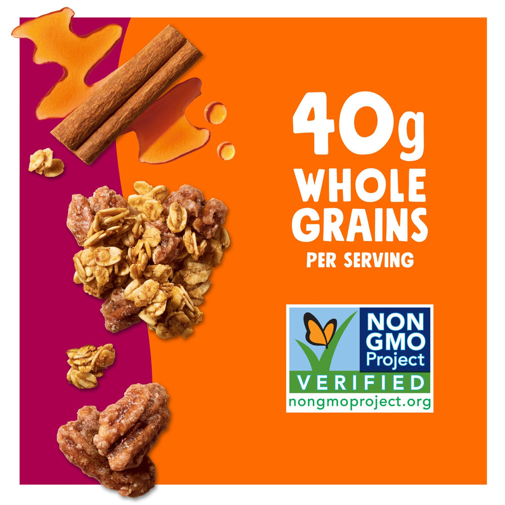 Kellogg's Bear Naked pecans deliver a crunchy bite.