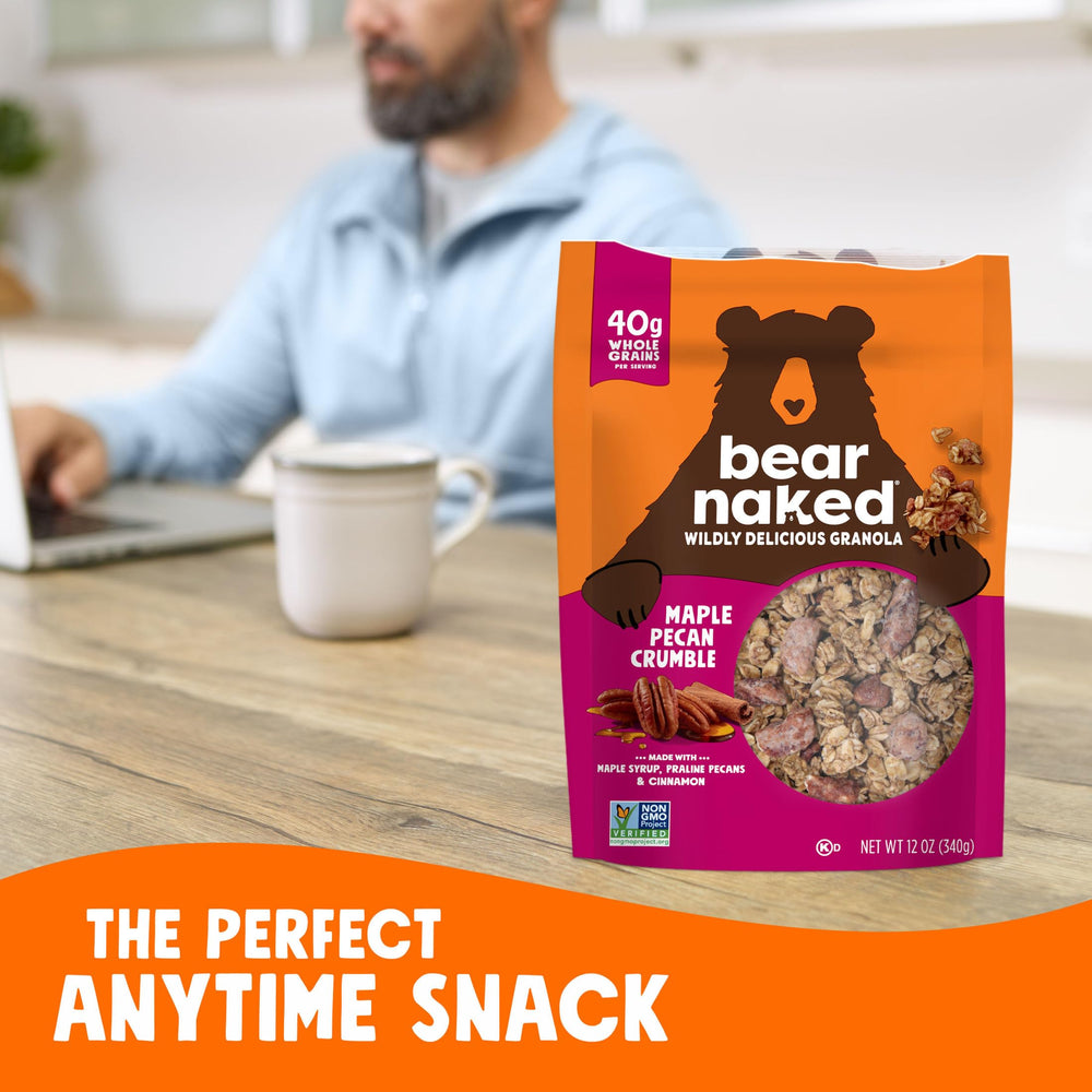 Bear Naked Maple Pecan Granola sprinkled on yogurt adds texture and maple sweetness.