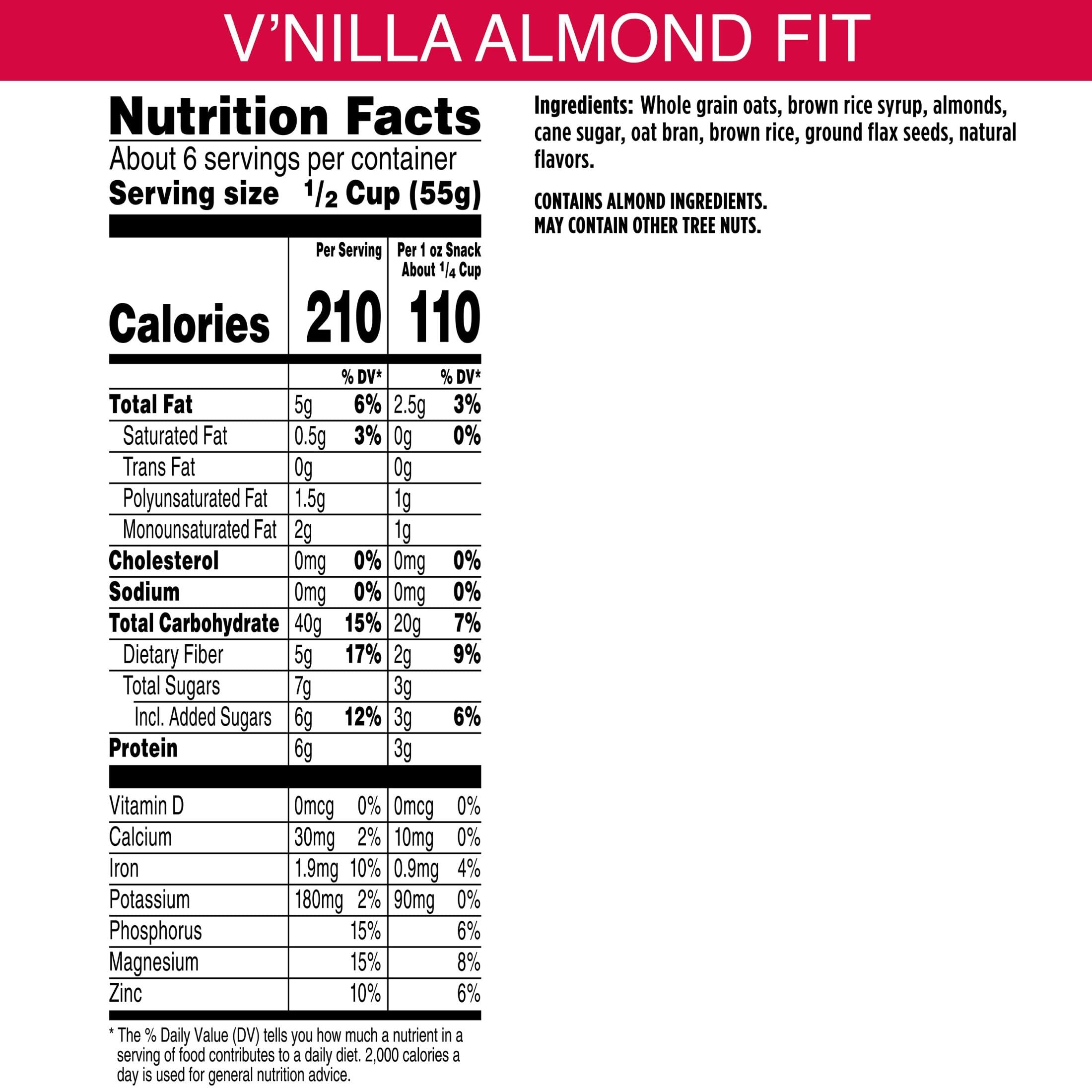 Bear Naked vanilla almond crisp resealable pouch for on the go snacking