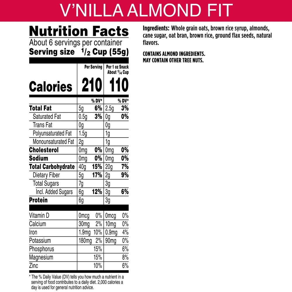 Bear Naked vanilla almond crisp resealable pouch for on the go snacking