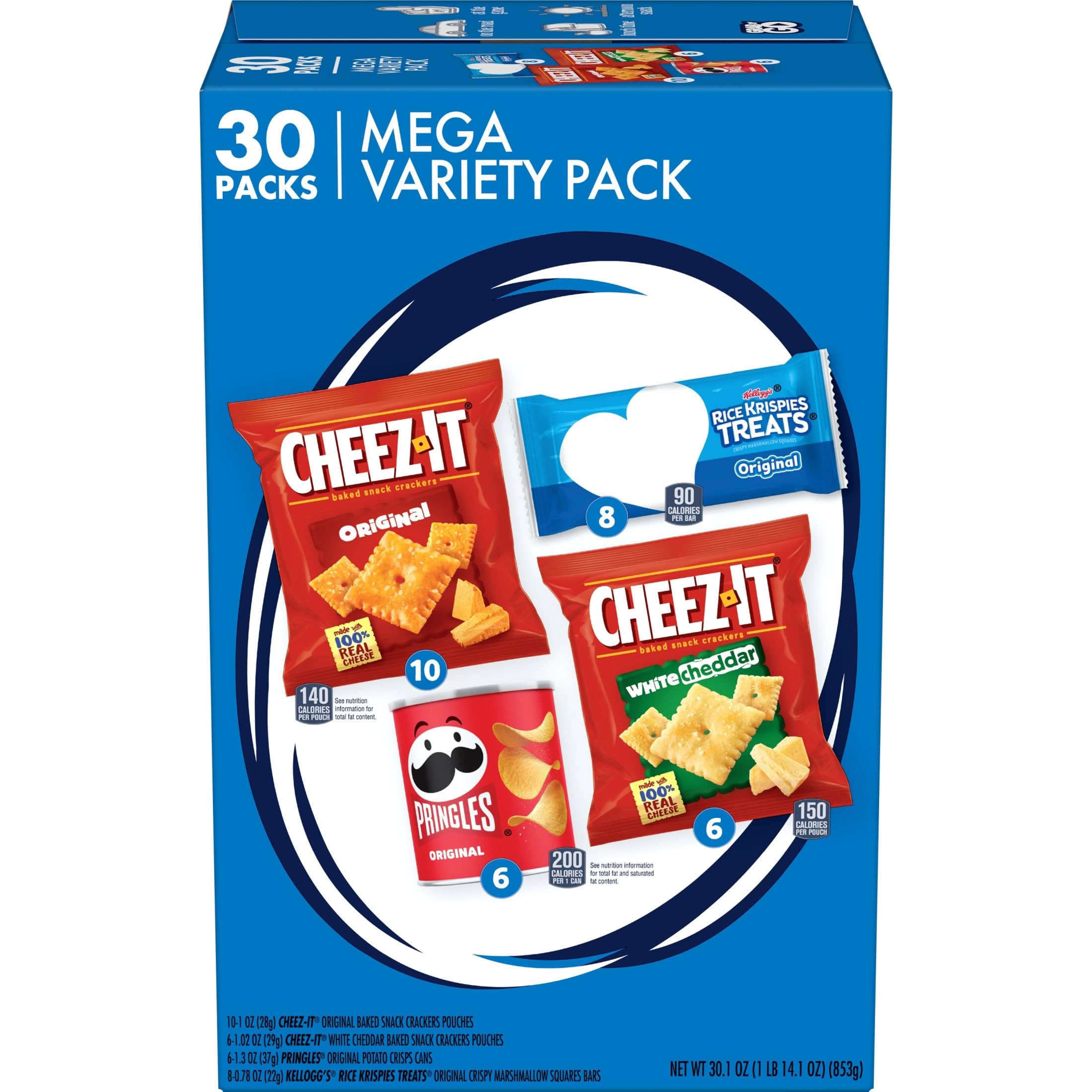 Kellogg's Cheez-It Original crackers for a crunchy savory snack in lunchboxes.