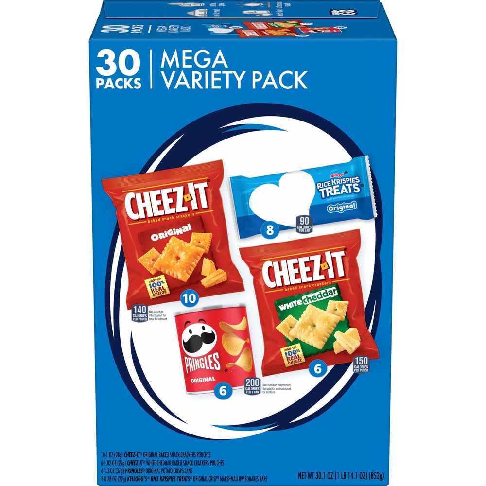 Kellogg's Cheez-It Original crackers for a crunchy savory snack in lunchboxes.