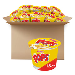 Kellogg's Corn Pops Cups original packaging for quick grab-and-go breakfast.