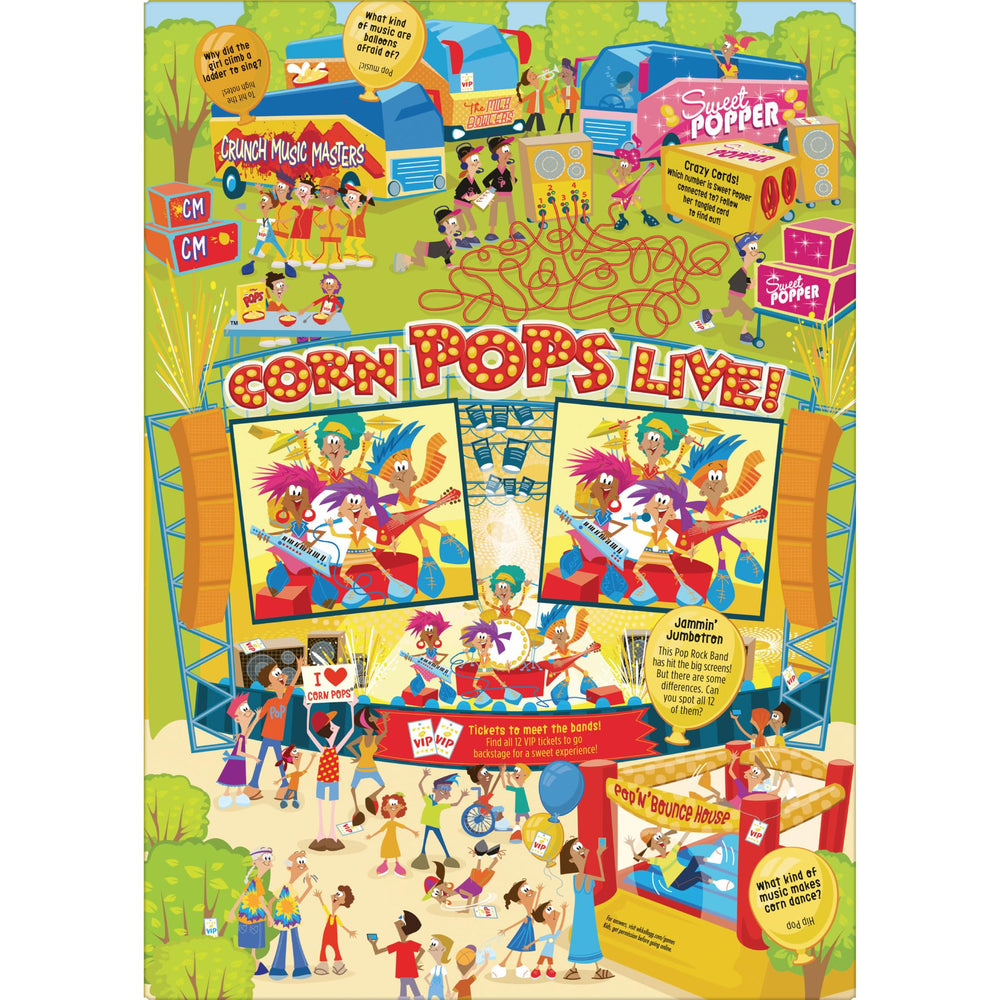 Kellogg's Corn Pops puff texture close-up, inviting first bite