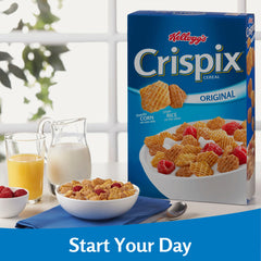 Close-up of Kellogg's Crispix crispy rice and corn pieces