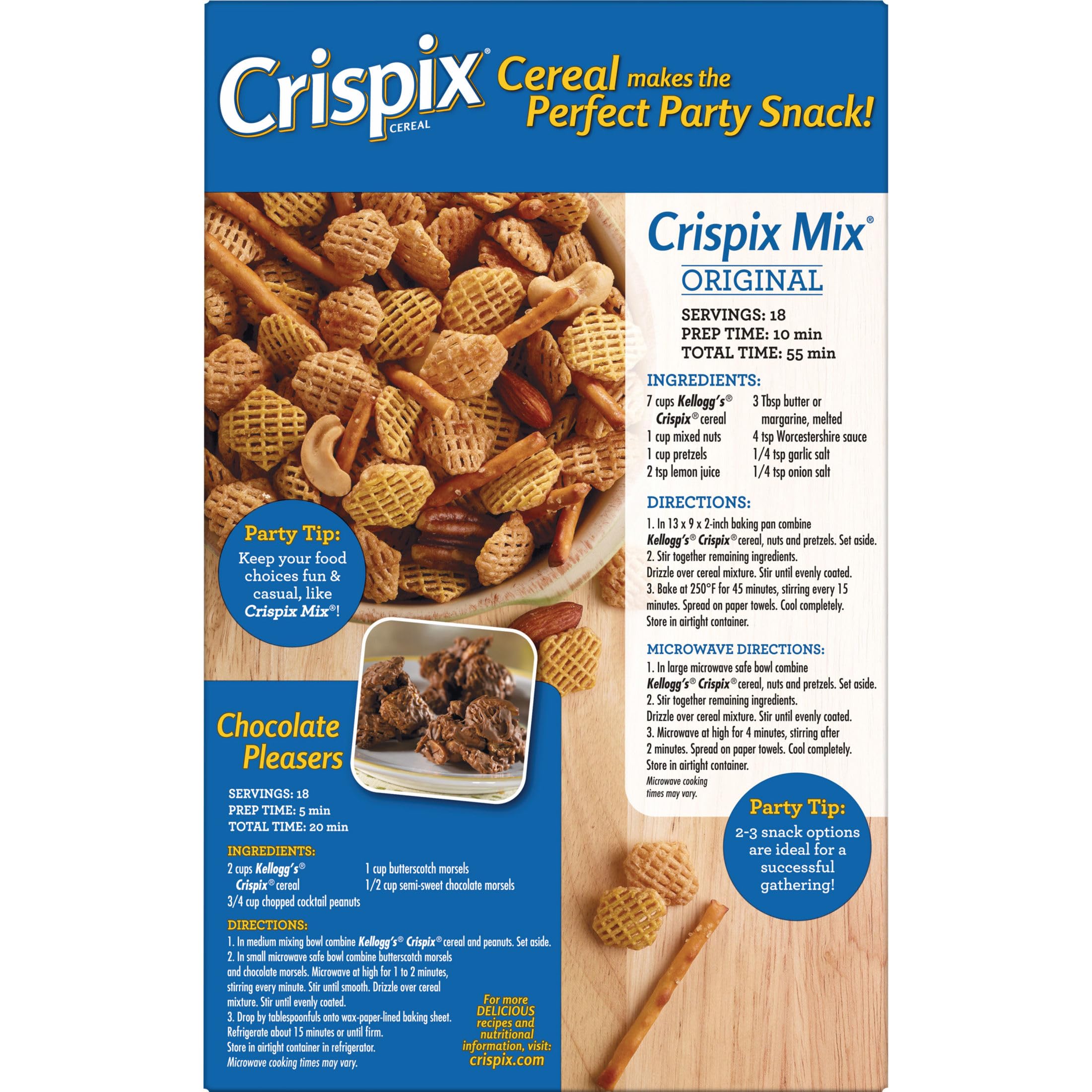 Original Kellogg's Crispix cereal box on the counter