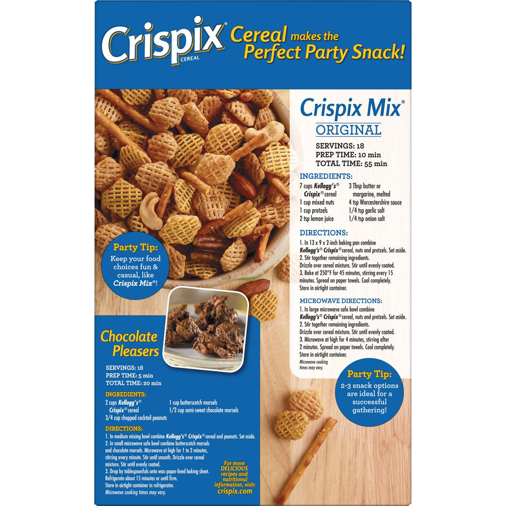 Original Kellogg's Crispix cereal box on the counter