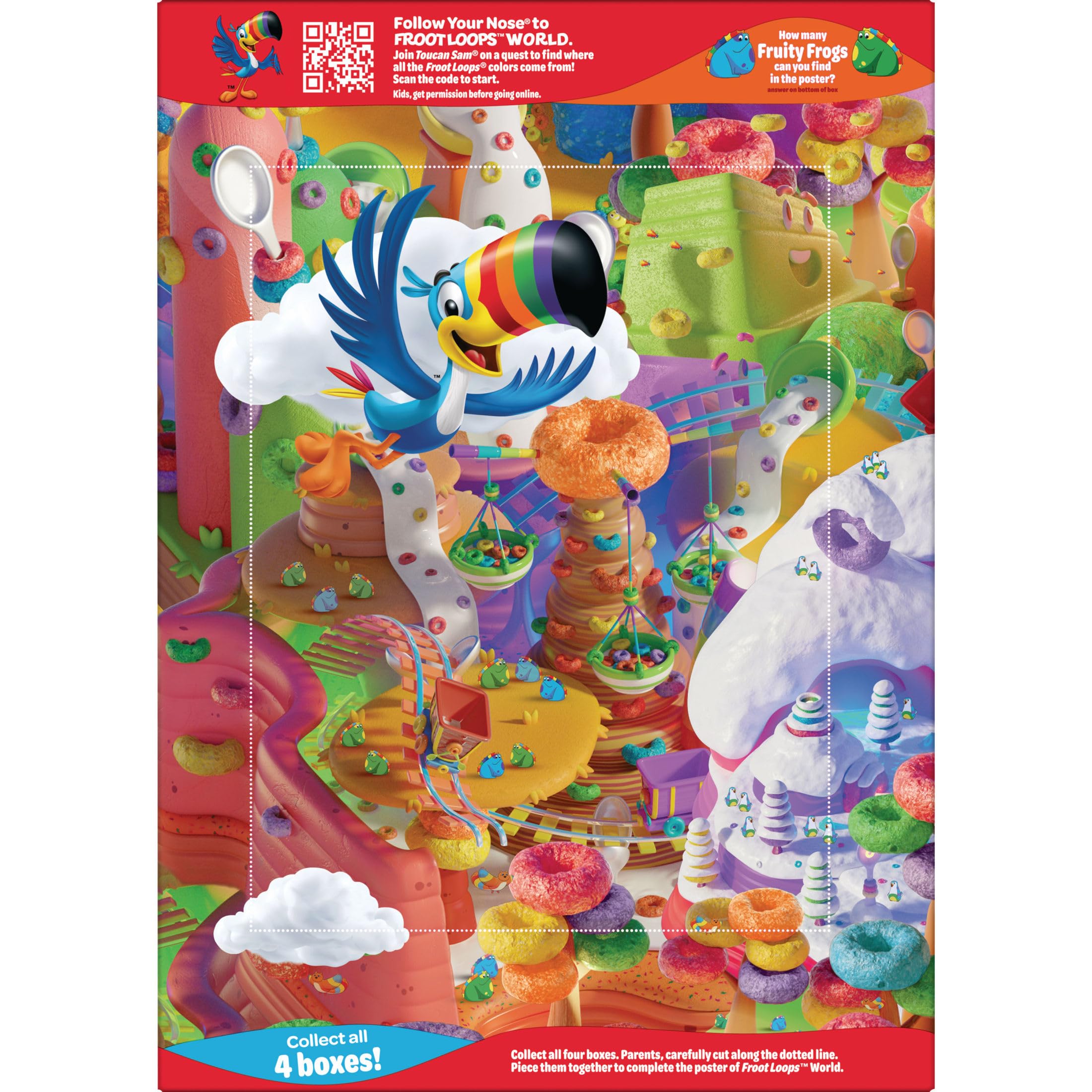 Kellogg's Froot Loops fruity aroma for a quick morning pick-me-up