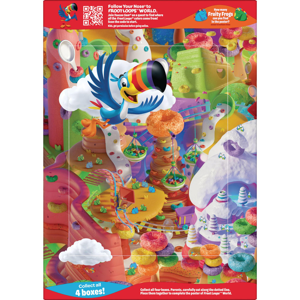 Kellogg's Froot Loops fruity aroma for a quick morning pick-me-up