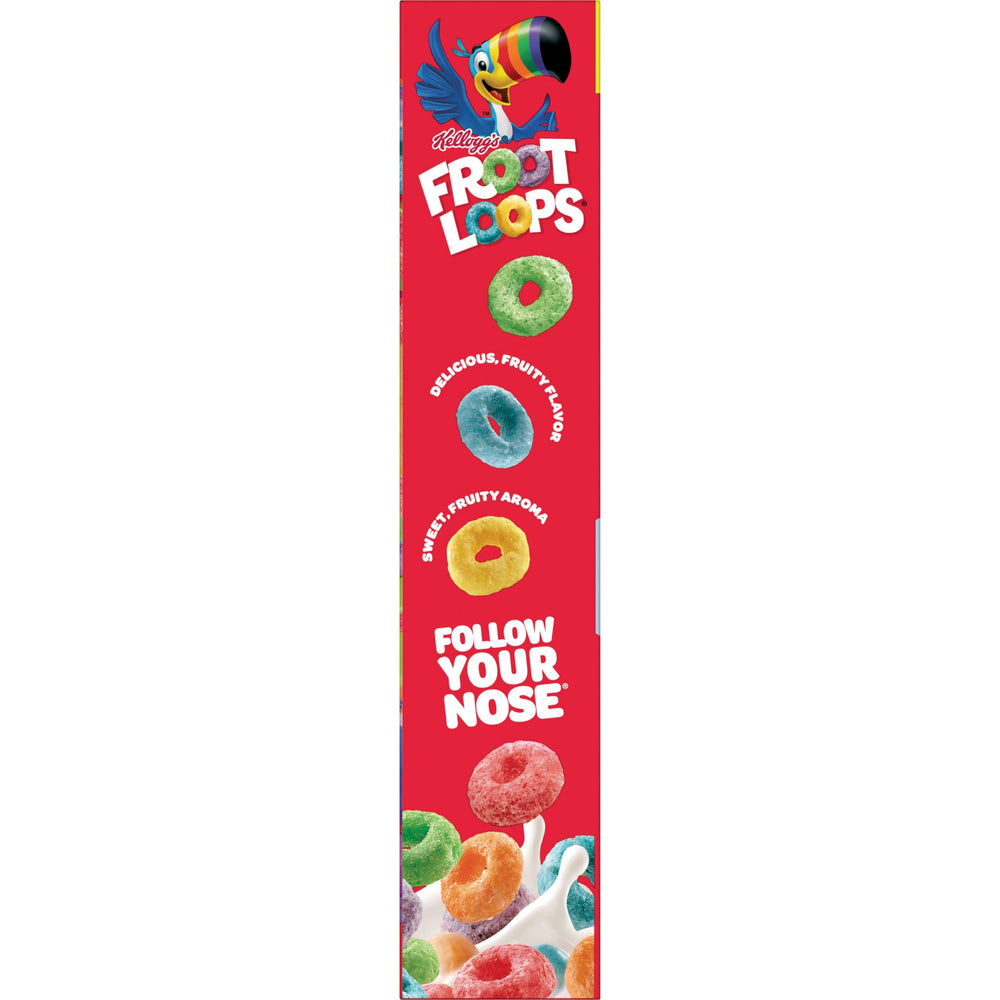 Kosher Pareve Kellogg's Froot Loops cereal.