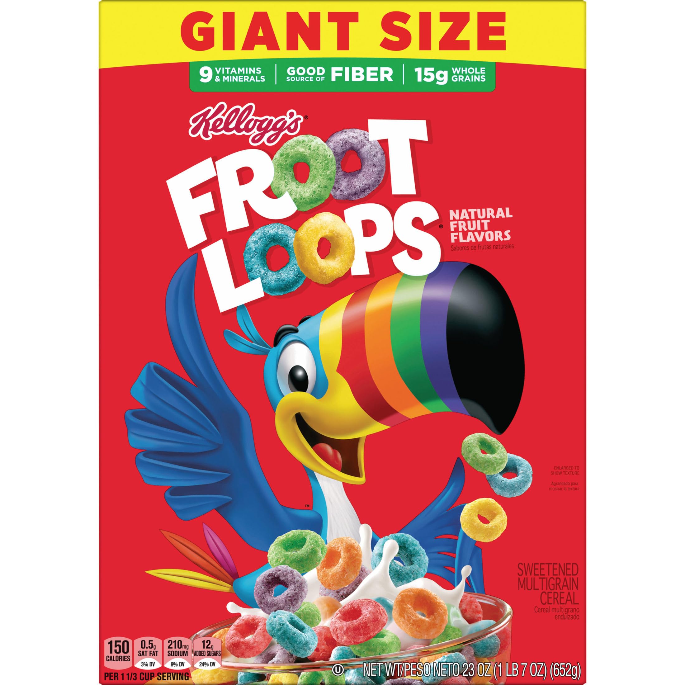 Kellogg's Froot Loops road trip snack option
